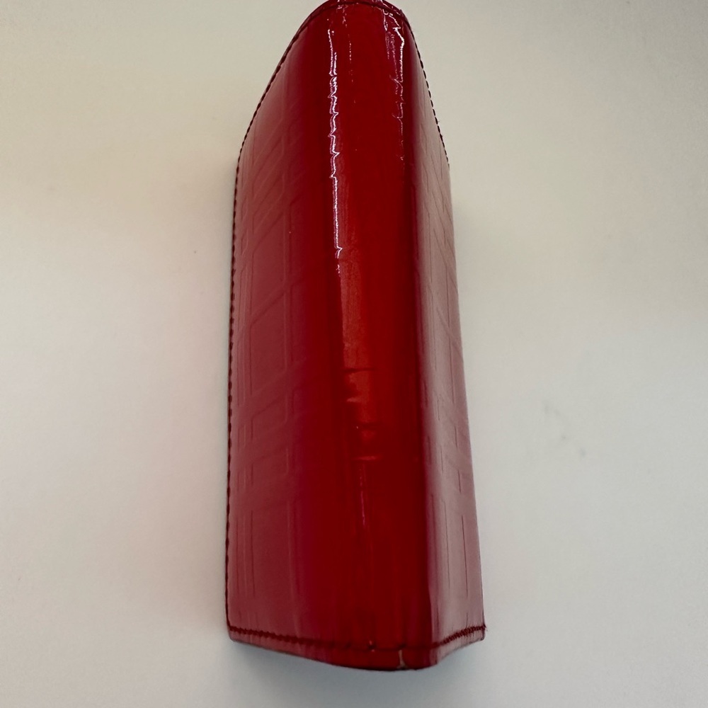 BURBERRY Designer Red Patend 5 Key Chain Holder Authentic - Picture 2 of 9